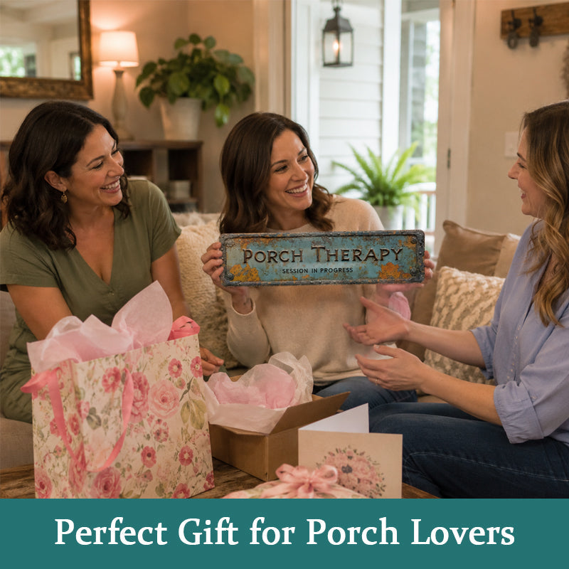 Porch Therapy Vintage Farmhouse Wall Sign