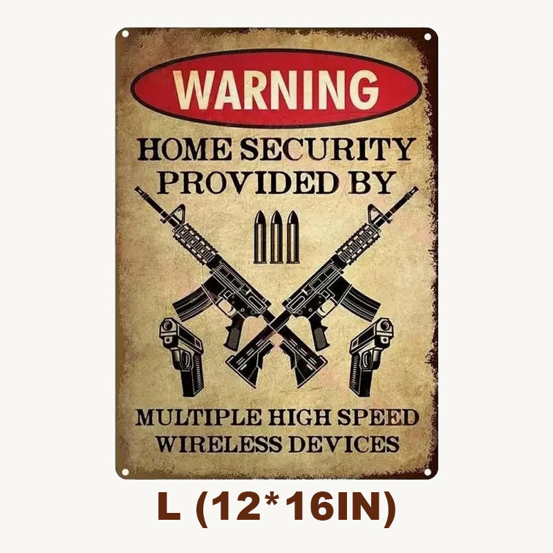 House Warning Decorative Sign 🛑 — A Bold and Witty Guardian for Your Territory