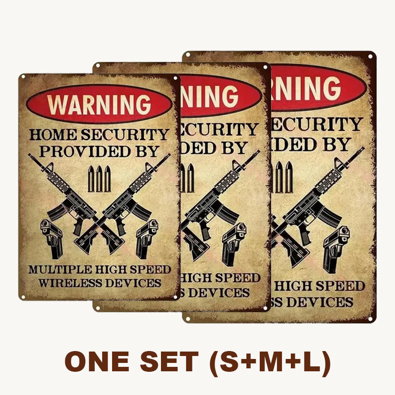 House Warning Decorative Sign 🛑 — A Bold and Witty Guardian for Your Territory