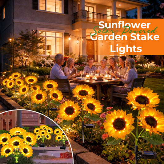 🌻 Solar-Powered Sunflower Garden Stake Lights