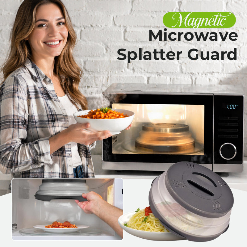 🍲 Magnetic Microwave Splatter Cover: The End of Messy Cleanups