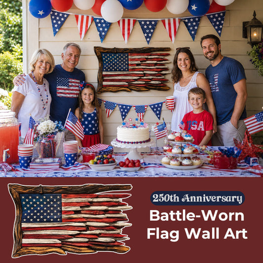 🇺🇸⭐ 250th Anniversary Battle-Worn Flag Wall Art