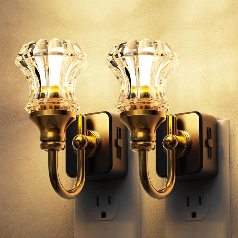 Elegant Plug-In Night Light for Bedroom & Hallway