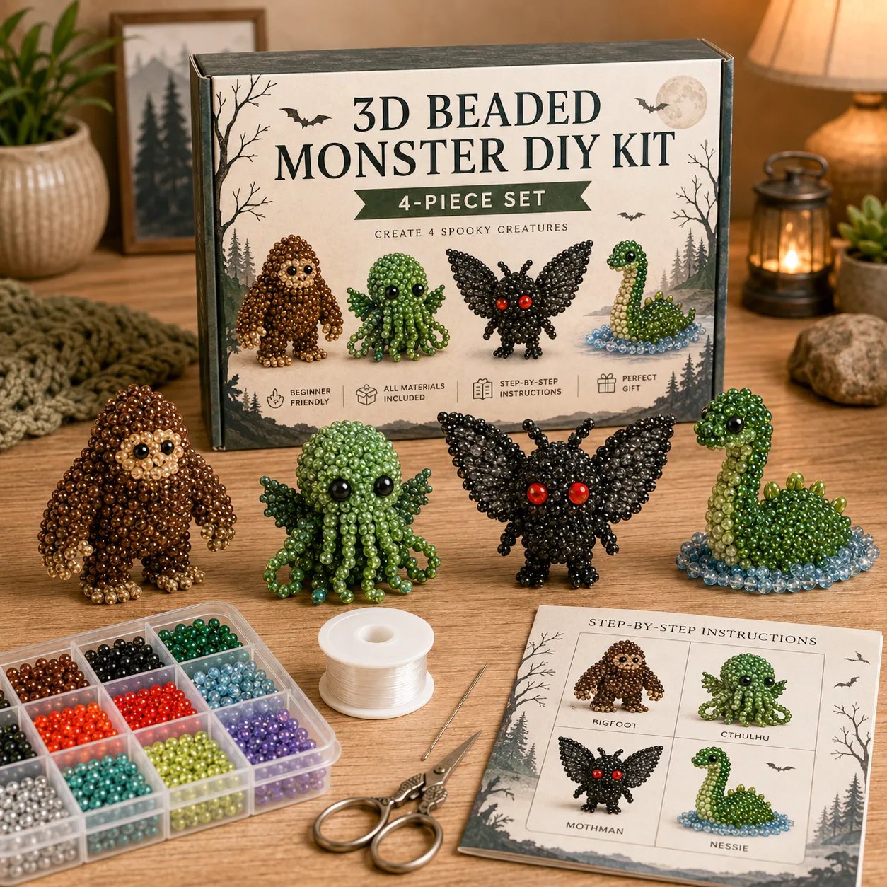 🧵✨ 3D Beaded Animal DIY Craft Kit – A Thoughtful Handmade Gift