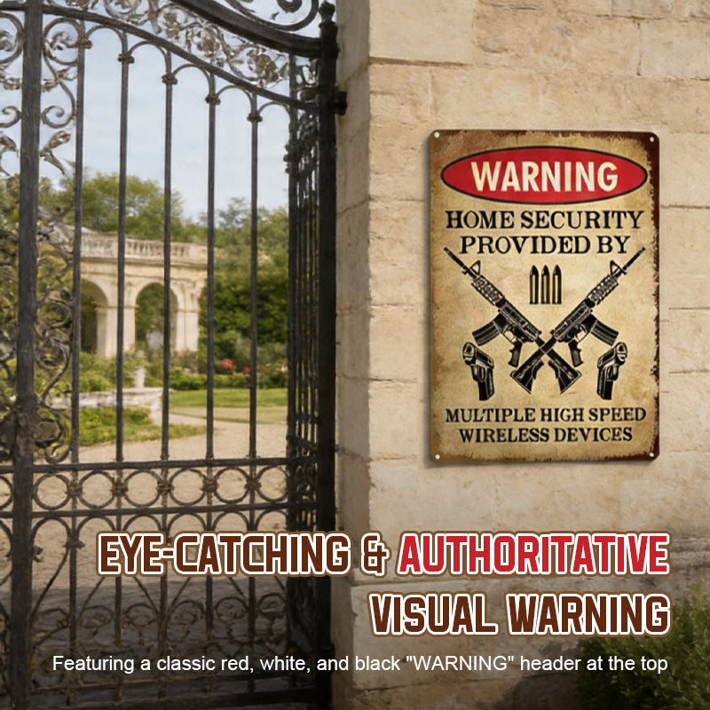 House Warning Decorative Sign 🛑 — A Bold and Witty Guardian for Your Territory