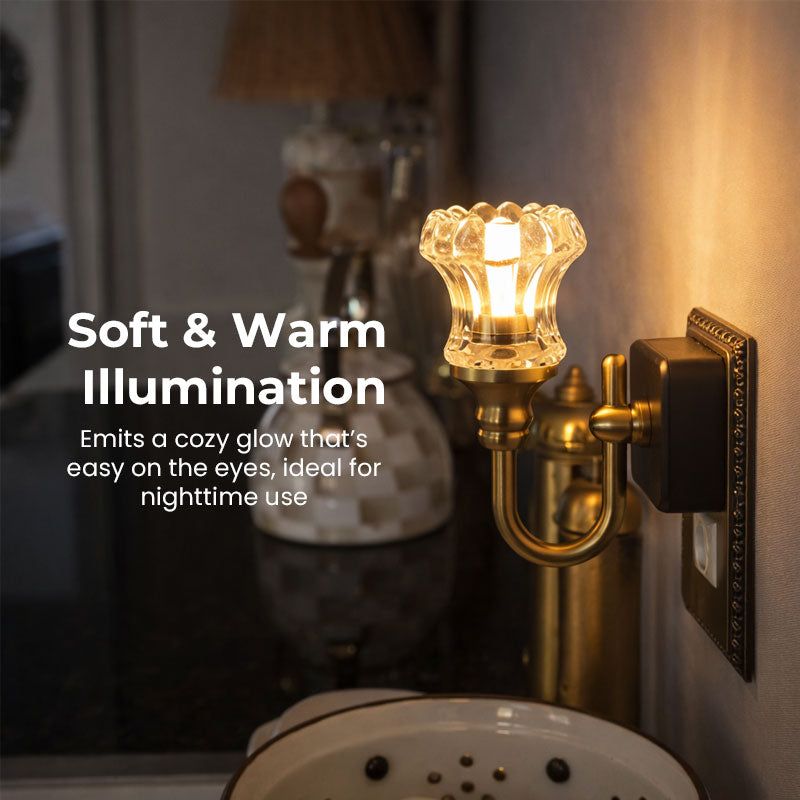Elegant Plug-In Night Light for Bedroom & Hallway