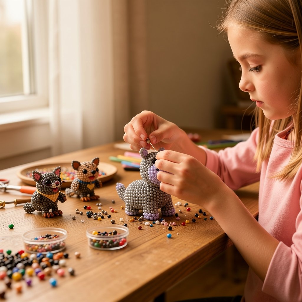 🧵✨ 3D Beaded Animal DIY Craft Kit – A Thoughtful Handmade Gift