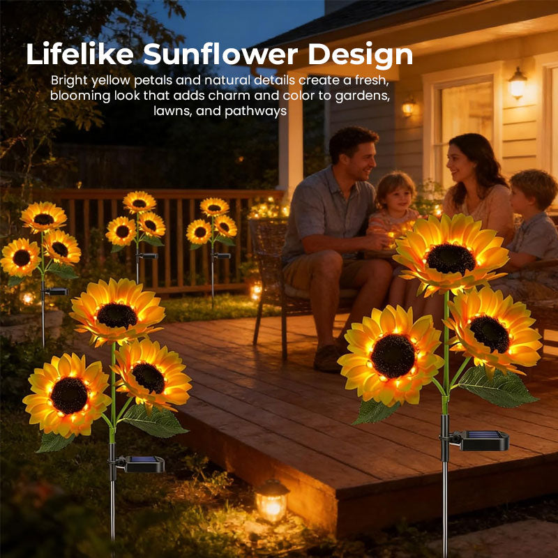 🌻 Solar-Powered Sunflower Garden Stake Lights