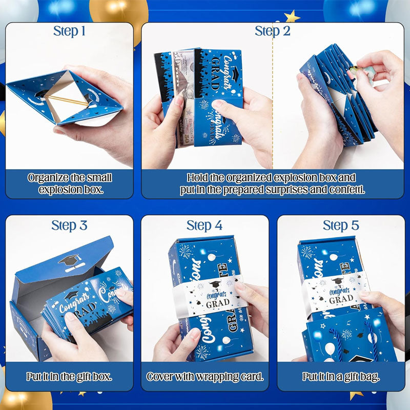 Bouncy Red Envelope Box Graduation Gift Box