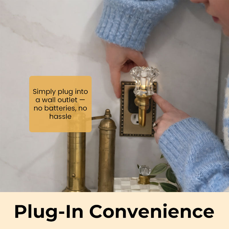 Elegant Plug-In Night Light for Bedroom & Hallway