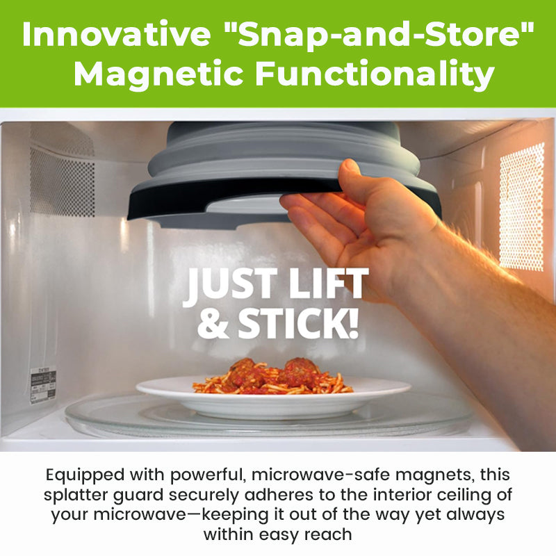 🍲 Magnetic Microwave Splatter Cover: The End of Messy Cleanups