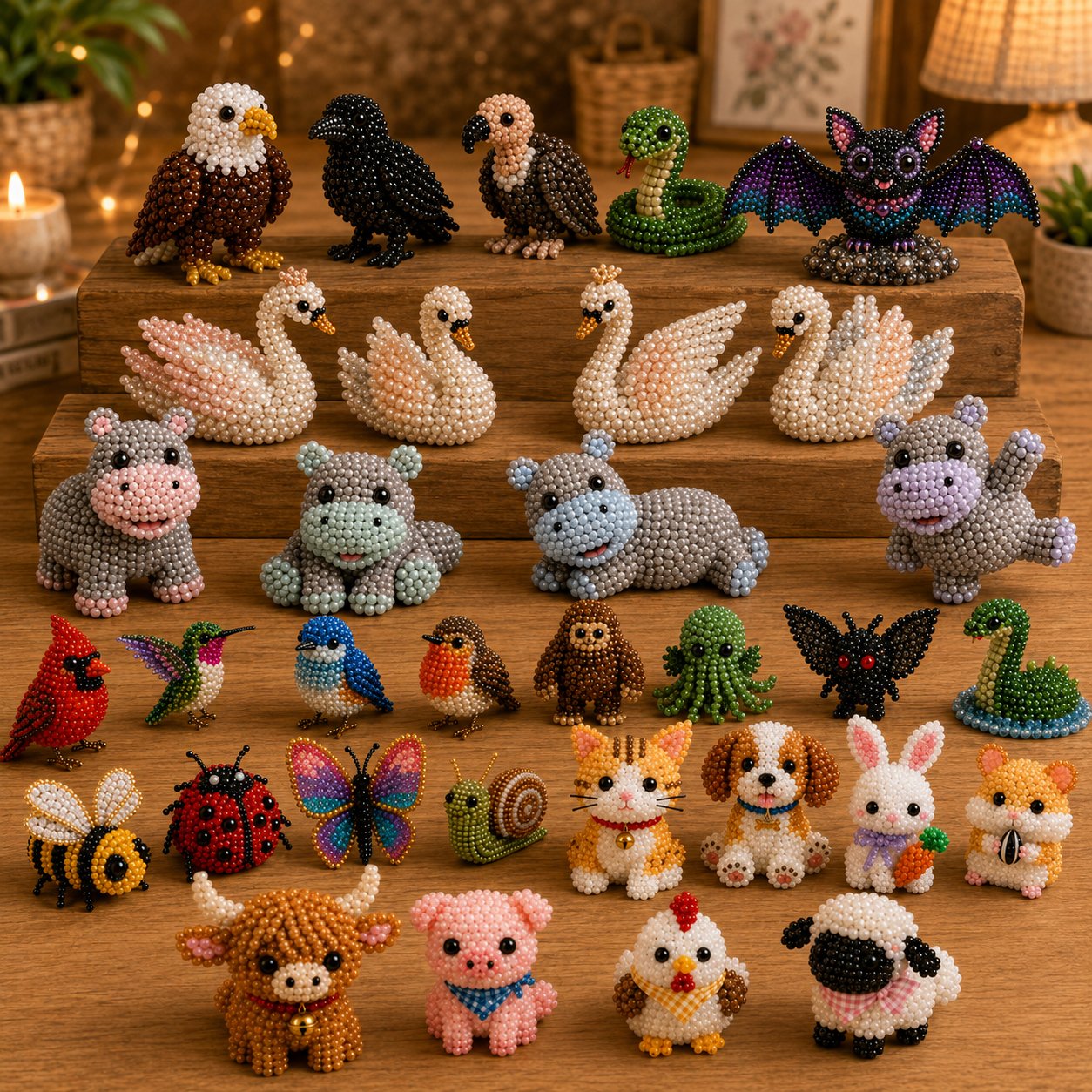 🧵✨ 3D Beaded Animal DIY Craft Kit – A Thoughtful Handmade Gift