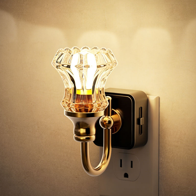 Elegant Plug-In Night Light for Bedroom & Hallway
