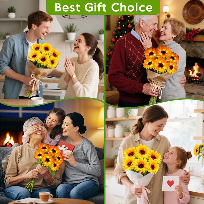 🌻 Solar-Powered Sunflower Garden Stake Lights