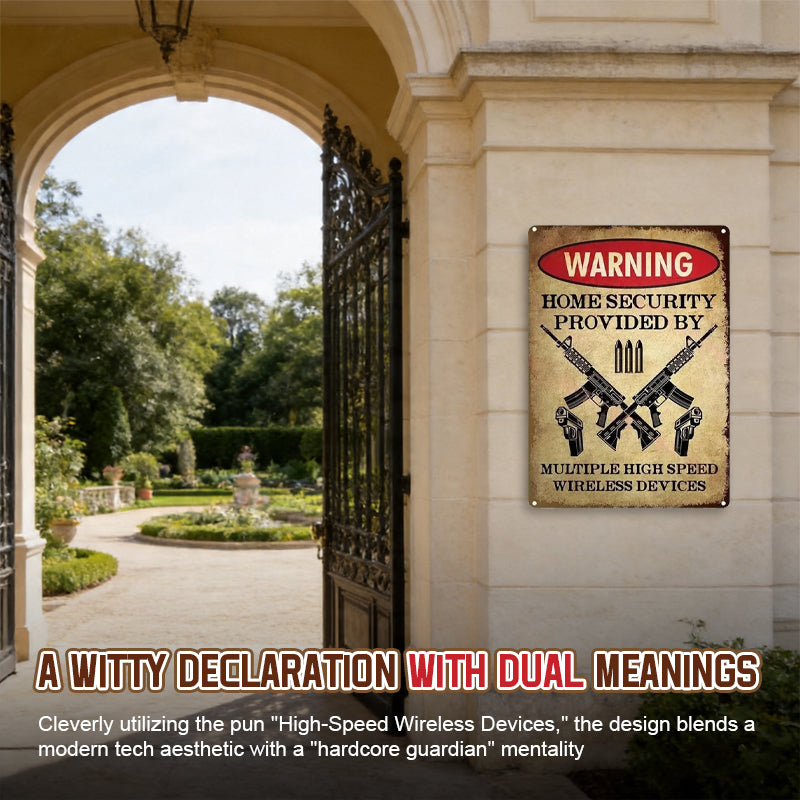 House Warning Decorative Sign 🛑 — A Bold and Witty Guardian for Your Territory