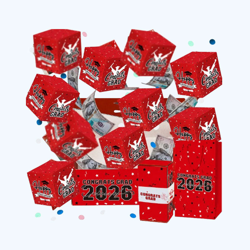 Bouncy Red Envelope Box Graduation Gift Box