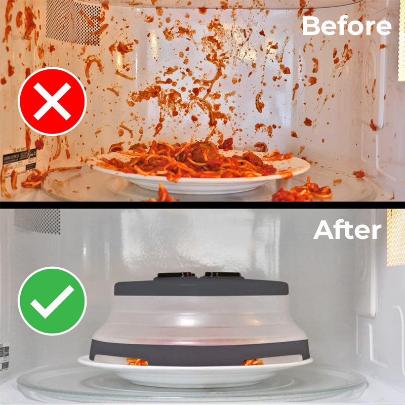 🍲 Magnetic Microwave Splatter Cover: The End of Messy Cleanups