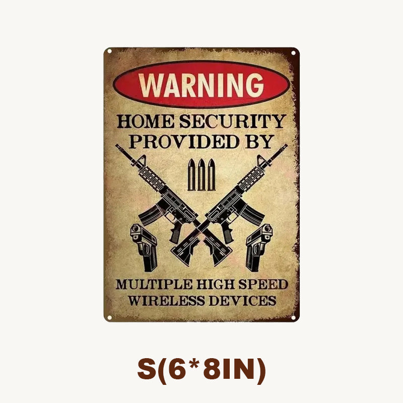House Warning Decorative Sign 🛑 — A Bold and Witty Guardian for Your Territory