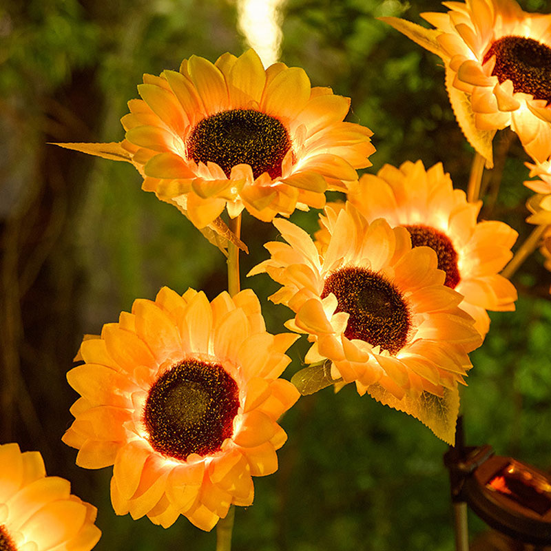 🌻 Solar-Powered Sunflower Garden Stake Lights