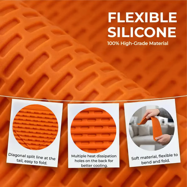 💻📱Flexible Silicone Phone Stand with Aluminum | Foldable Portable Travel Must Have Cellphone Smartphone Folding Mount