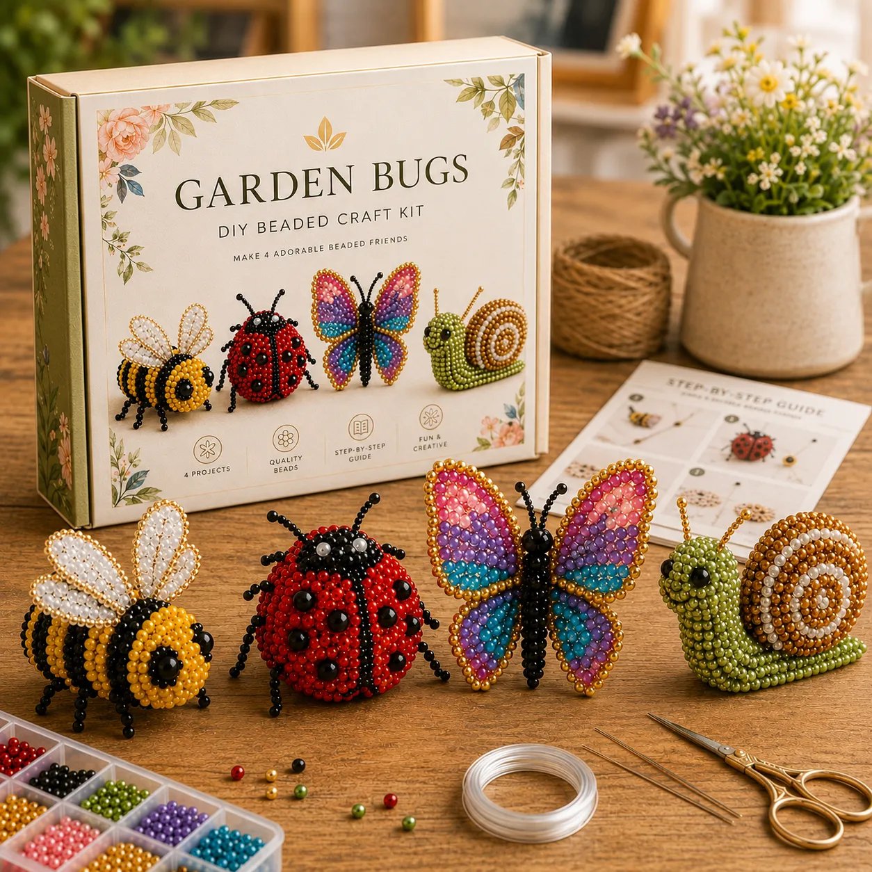 🧵✨ 3D Beaded Animal DIY Craft Kit – A Thoughtful Handmade Gift