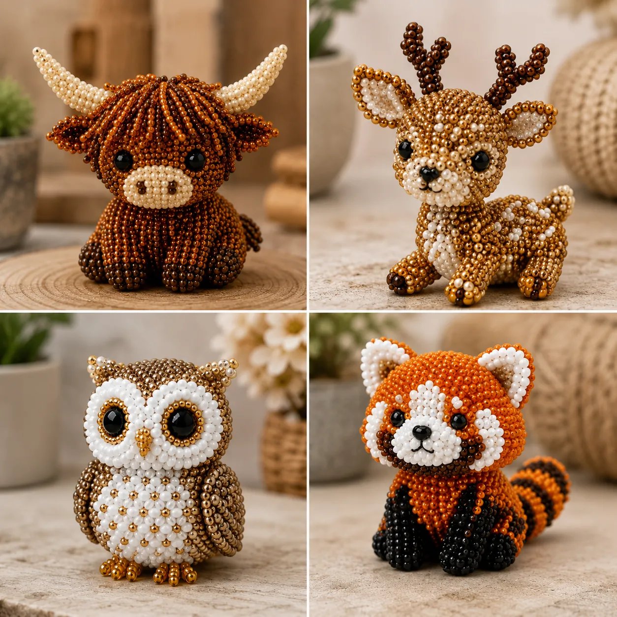 🧵✨ 3D Beaded Animal DIY Craft Kit – A Thoughtful Handmade Gift